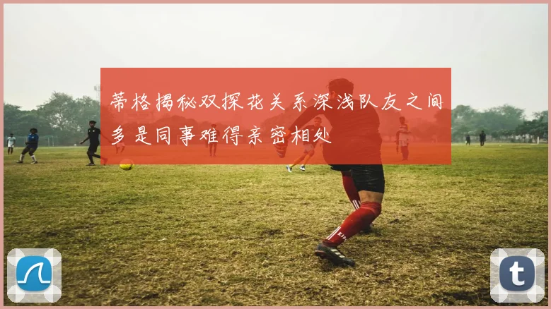 蒂格揭秘双探花关系深浅队友之间多是同事难得亲密相处